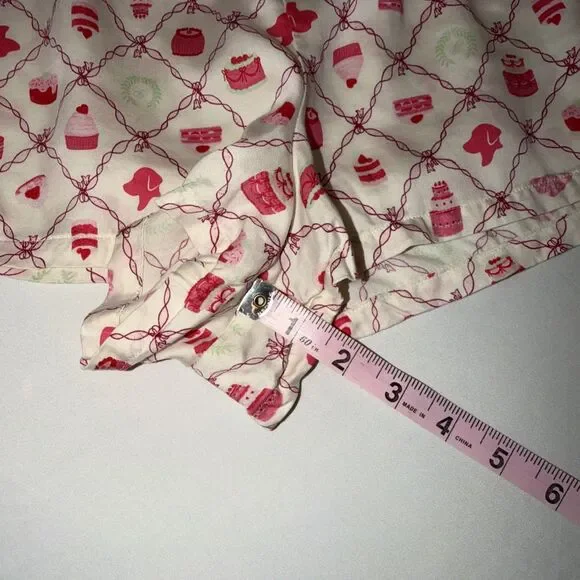 Victoria’s Secret PINK Sz XL Satin Sleep Shorts Pink Cupcake Print Pajama Boxers - Picture 6 of 7